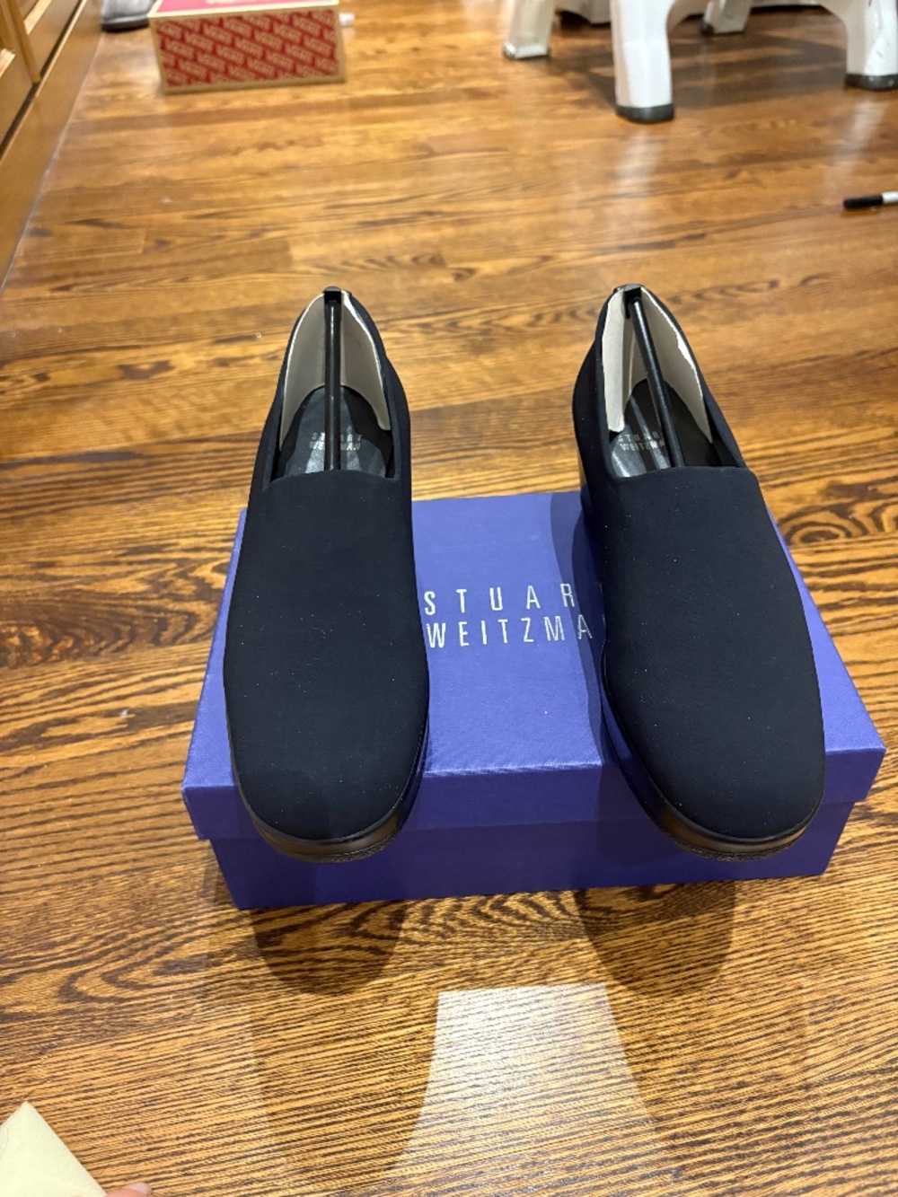 Stuart Weitzman fabric wedge